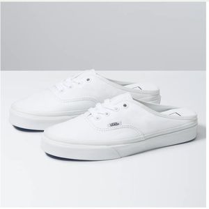 VANS WHITE AUTHENTIC MULE (UNISEX)